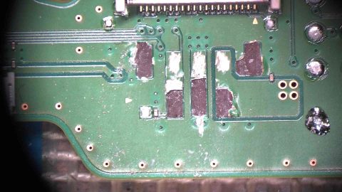 PCB lifted pad and trace damage